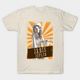 Vintage Aesthetic Janis Joplin 80s T-Shirt